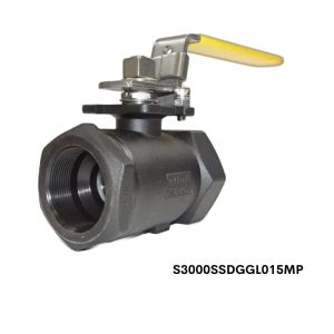 S3000-SS-DGG-L-015-MP Flo-Tite 1/2 Stainless Steel Threaded Ball Valve, Flotron S3000