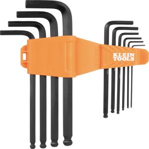 BLS10M Klein Tools Long Ball-End Hex Key Set, Metric, 10-Piece