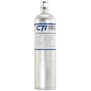 CTi RB34L-4GAS-C, Certified Calibration Gas, 34L bottle, 60ppm CO, 20ppm H2S, 1.45% CH4, 15% O2 - image 1