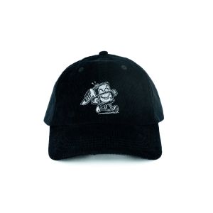 Keep Supply Vintage Corduroy Hat - Black with Barry the Barrel Logo