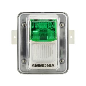SHA-24-GREEN CTI Horn/Strobe 24VDC White Body, Green Lens with Weather Proof Mounting Backbox Labeled 