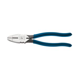 D201-8NE Klein Tools Lineman's Pliers, Side Cutters with New England Nose, 8-Inch