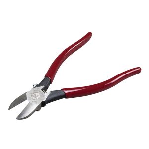 D227-7C Klein Tools Diagonal Cutting Pliers, Spring-Loaded, Plastic Cutting, 7-Inch