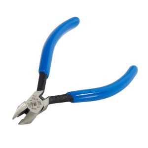 D230-4C Klein Tools Diagonal Cutting Pliers, Electronics Nickel Ribbon Wire Cutter, 4-Inch