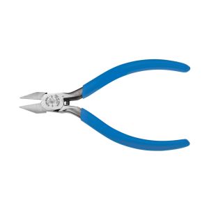 D244-5C Klein Tools Diagonal Cutting Pliers, Electronics, Pointed Nose, Narrow Jaw, 5-Inch