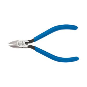 D257-4 Klein Tools Diagonal Cutting Pliers, Electronics, Tapered Nose, Narrow Jaw, 4-Inch