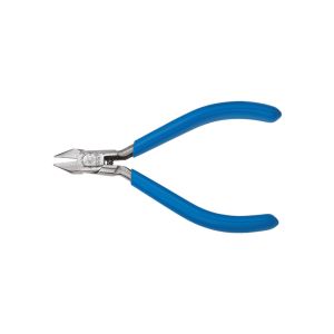 D295-4C Klein Tools Diagonal Cutting Pliers, Electronics, Tapered Nose, Mini Jaw, 4-Inch