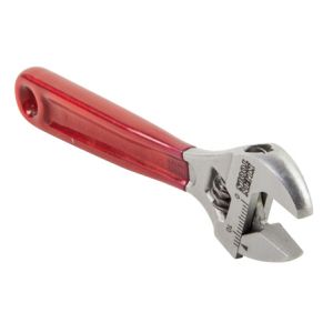 D506-4 Klein Tools Adjustable Wrench, Plastic Dipped, 4-Inch