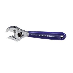 D86932 Klein Tools Slim-Jaw Adjustable Wrench, 4-Inch