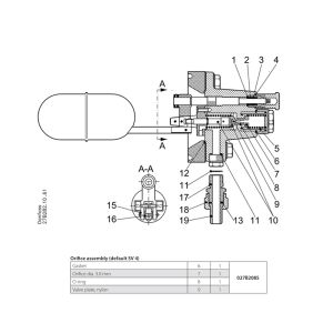 027B2085 Danfoss Nozzle &Oslash; 3.0 SV