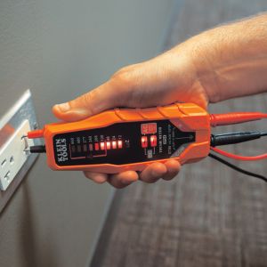 ET60 Klein Tools Electronic AC/DC Voltage Tester, 12 to 600V