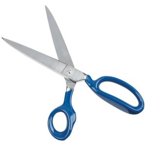 G212LRBLU Klein Tools Bent Trimmer w/Large Ring, Coated Handles, 12-Inch