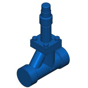 Hansen GSB101C, 1 Shut-off Valve, Globe, Bolted Bonnet, T-Style, Socket Weld, SC