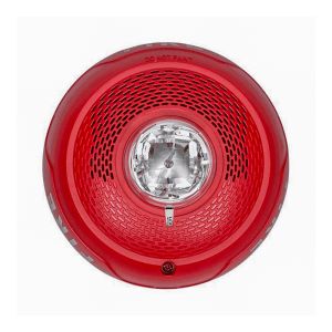 SPSWL-P Honeywell Wall-mount speaker/strobe, white, plain, clear lens, std candela