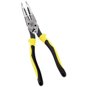 J207-8CR Klein Tools Pliers, All-Purpose Needle Nose Pliers with Crimper, 8.5-Inch