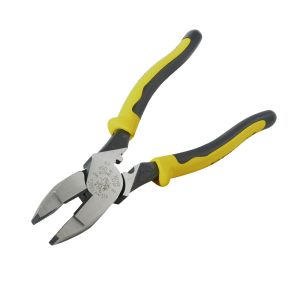 J213-9NECR Klein Tools Journeyman&trade; Pliers Connector Crimp Side Cut 9-Inch