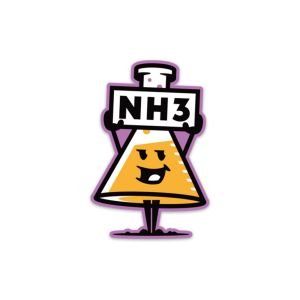 NH3 Beaker Sticker