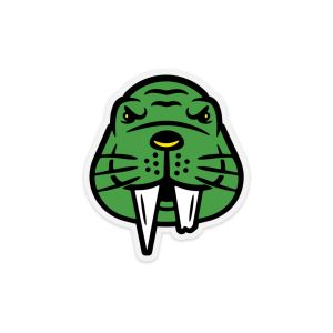Kreature Green Walrus Decal