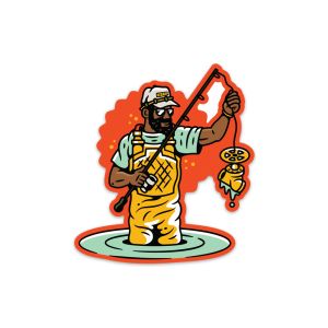Guy Reelin' Part Decal
