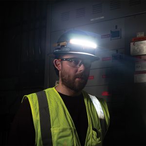 KHH56308 Klein Tools Wide-Beam Headlamp with Mount for Hard Hat