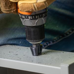 KTSB11 Klein Tools 2-Step Drill Bit, 3/8-Inch Hex, Double Straight Flute, 7/8-Inch to 1-1/8-Inch