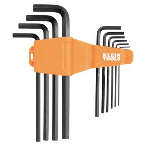 LS10M Klein Tools Long Hex Key Set, Metric, 10-Piece