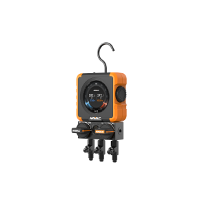 N1DX NAVAC Flex 1 Manifold Gauge, Digital Display, HD Color Graphic Interface, 100 Refrigerants, A2L