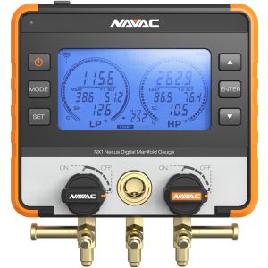 NAVAC NX1 Nexus Digital Manifold Gauge, Bluetooth-Enabled