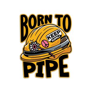 Born To Pipe Decal