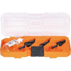 QRST3PC Klein Tools Premium All Purpose Quick Release Step Bit Kit, 3 Piece