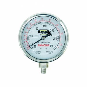 IND111-4 IRP 4 Liquid Filled Stainless Ammonia Gauge -30 To 300 # 1/4 Bottom Connection