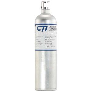 RB34L-4-GAS-B CTI Certified Calibration Gas, 34L Cylinder,C10 Valve, 100ppm CO, 25ppm H2S, 50% LEL CH4, 18% O2, Bal N2