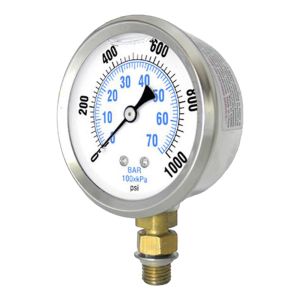 201L-25XG-SAE4 PIC Gauges Pressure Gauge, 2-1/2