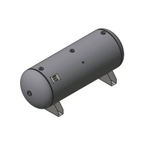 A10034 Samuel Horizontal Air Receiver | 120 Gallons | 200 PSI-Standard-Epoxy-Black | 350 SCFM Tank Kit - Gauge, SRV, & Ball Valve