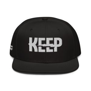 KEEP Lightning Snapback Hat - Black