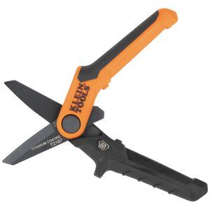 T2107 Klein Tools Compact Titanium-Coated Utility Shears, 7-Inch