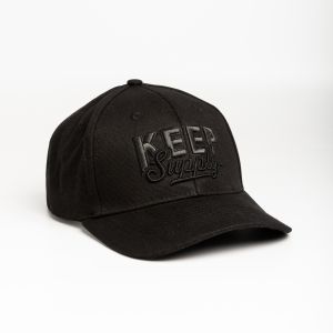 Keep Supply Black 6-Panel Logo Hat