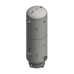 V10096 Samuel Vertical Vacuum Air Receiver | 80 Gallons | 150 PSI-Enamel-None-Blue | 175 SCFM Tank Kit - Gauge, SRV, & Ball Valv