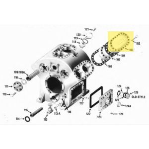 Diagram of 30299A Vilter Water Jacket Cylinder Cover for 450XL, 440 VMC, 450 VMC & 460 VMC - Image 1