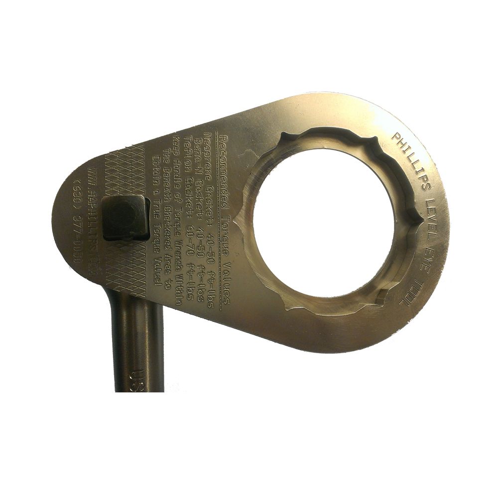 Level Eye sight glass retainer socket tool; 304 SS material; 1/2