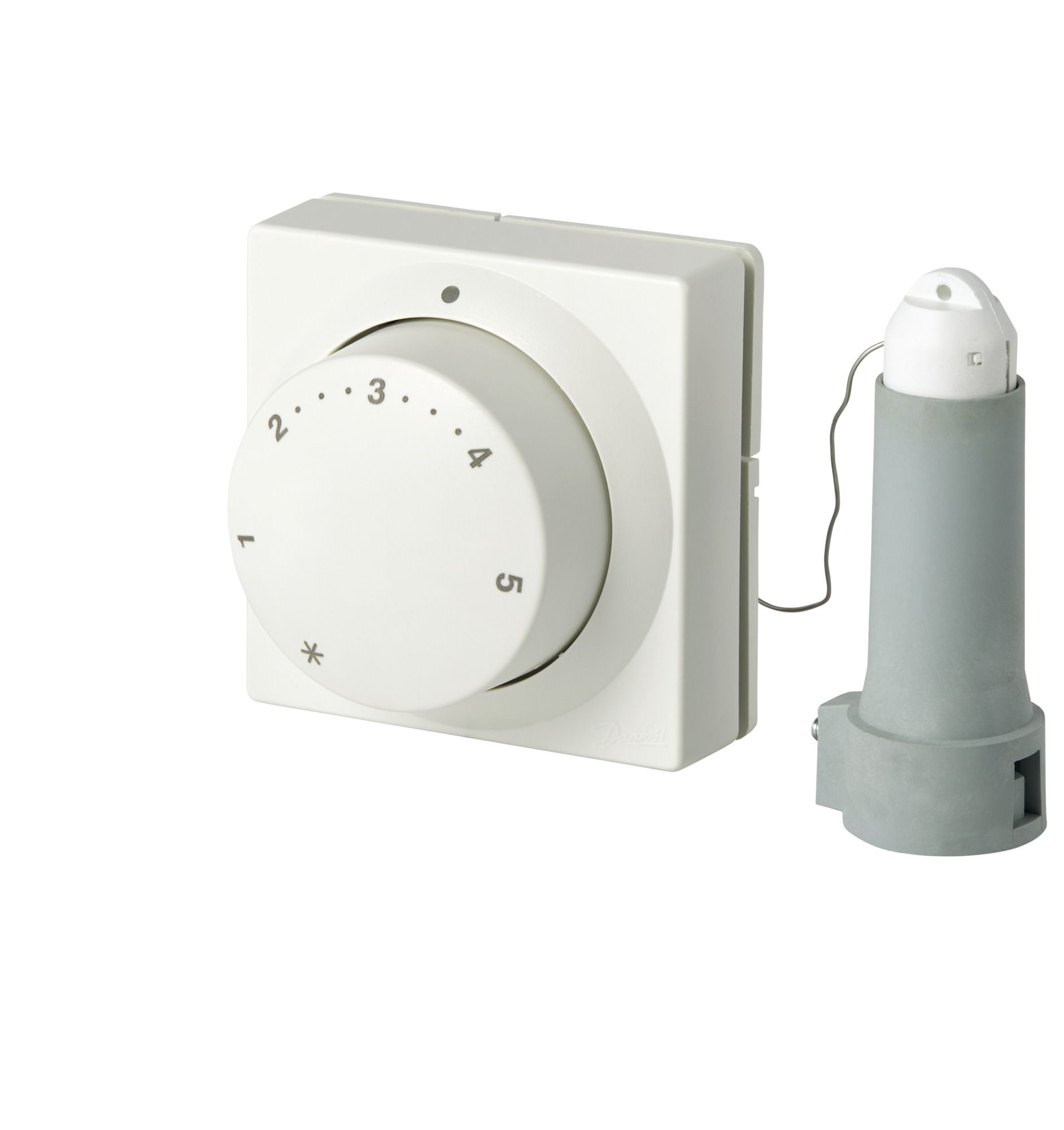 Danfoss 013G8562 RA 2000 wall mount operator with combined remote mounted sensor and dial. 6' (1.8 m) capillary tube length