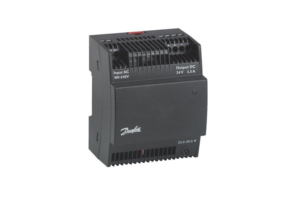 080Z0055 Danfoss 24Vd.c., 2.5 Amp power supply for ICAD 600A/1200A, 100-240Va.c. input for DIN rail or surface moun
