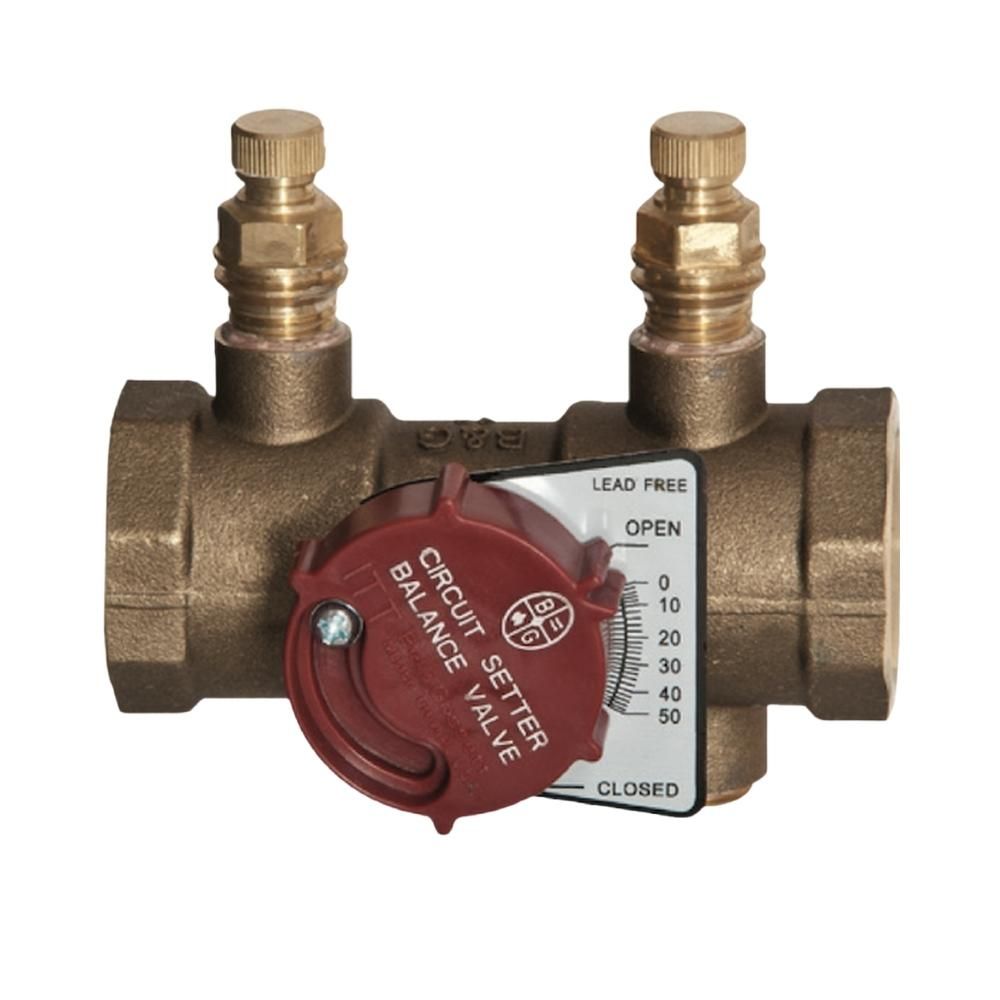 117414LF Bell & Gossett 1/2 FNPT Circuit Setter Plus Balance Valve (Lead Free)