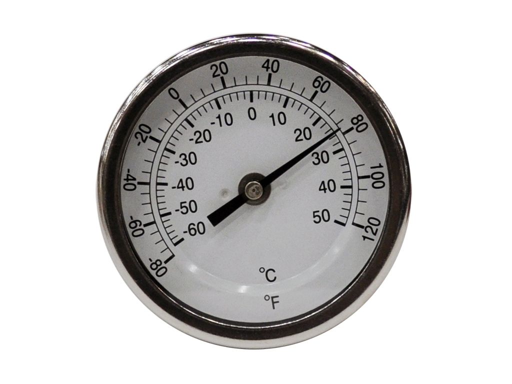 THERMOMETER -80/120F BI-METAL 1/2