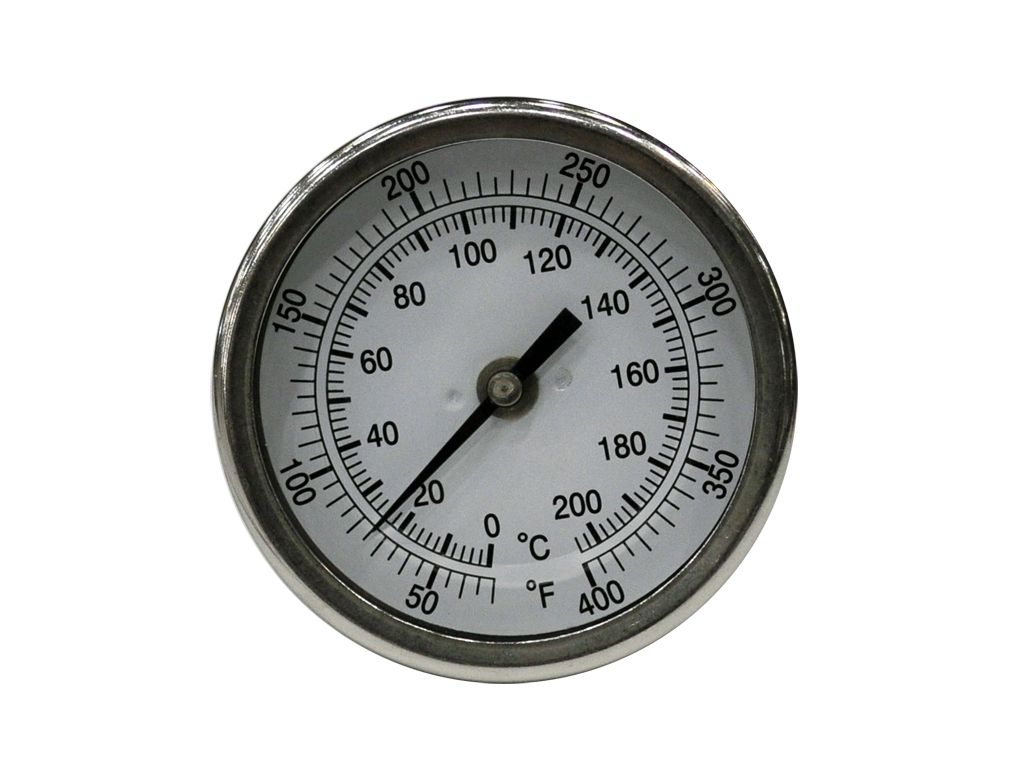 THERMOMETER 50/400F BI-METAL 1/2MPT
