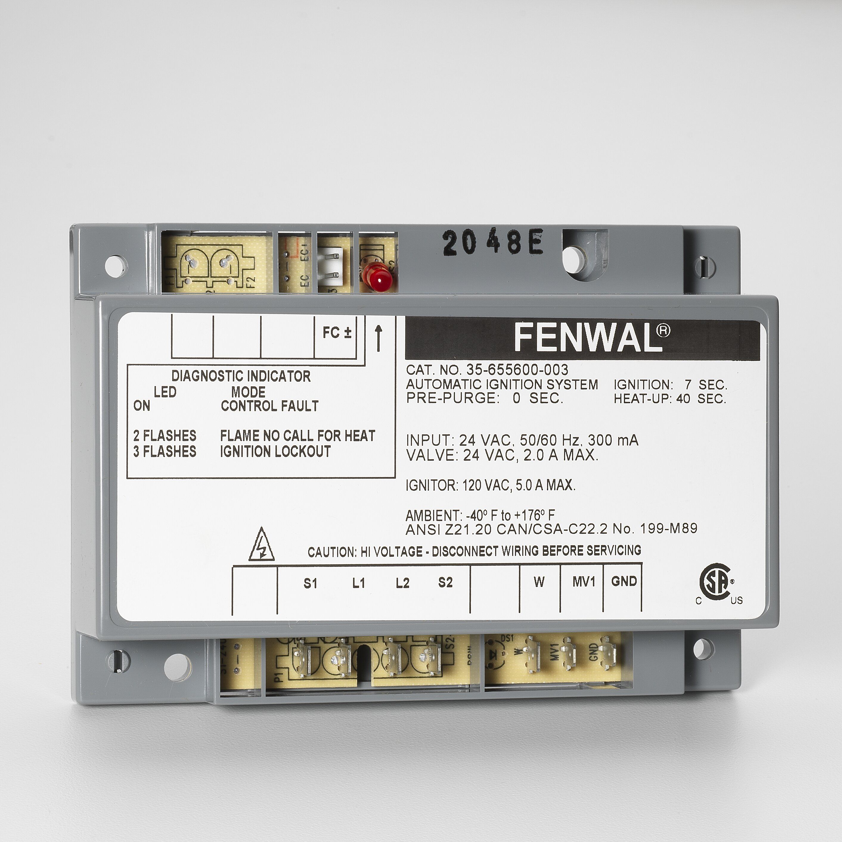 35-655800-003 Robertshaw FENWAL HSI CONTROL