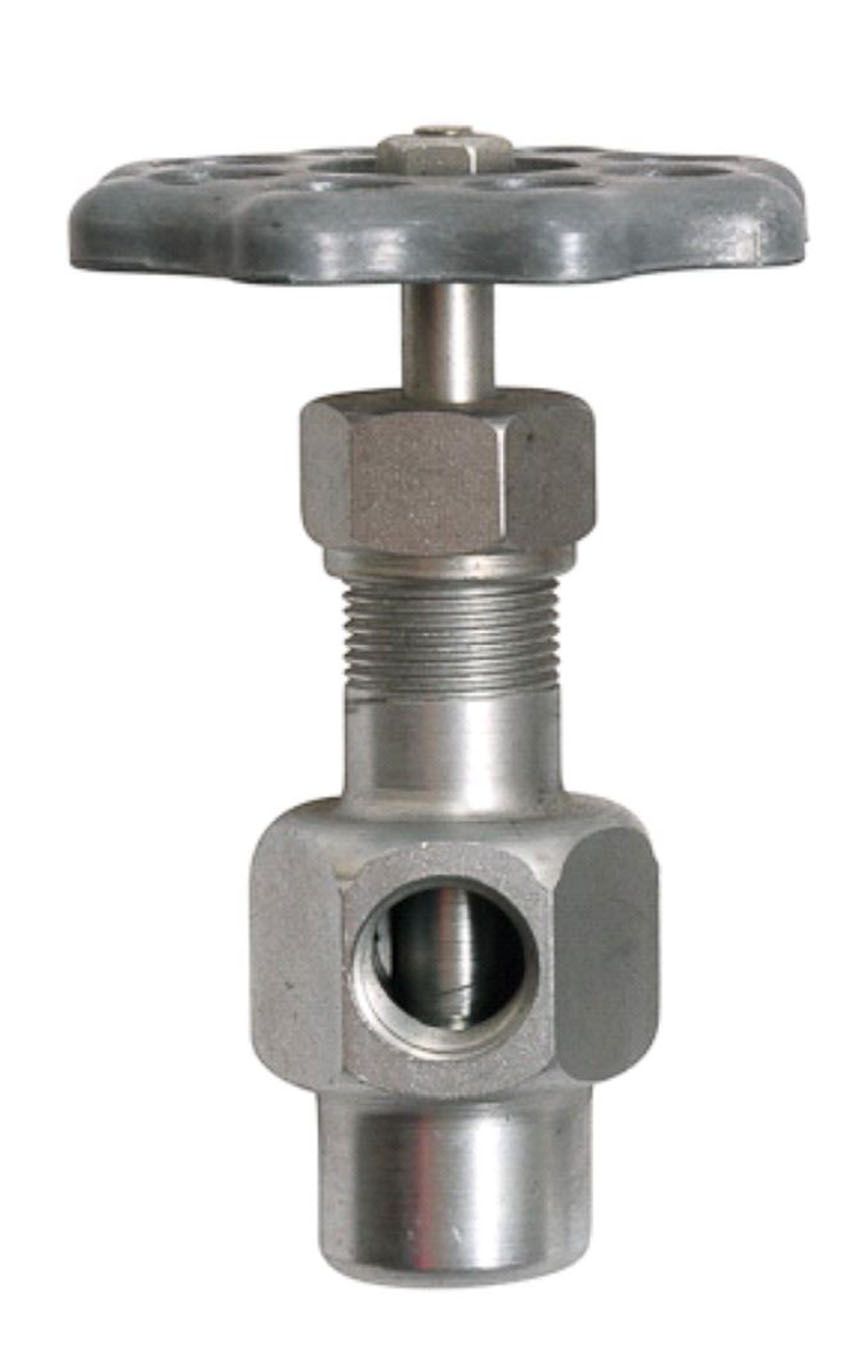 Cyrus Shank 402 Angle Line Valve, 3/8", 3/8" Carbon Steel