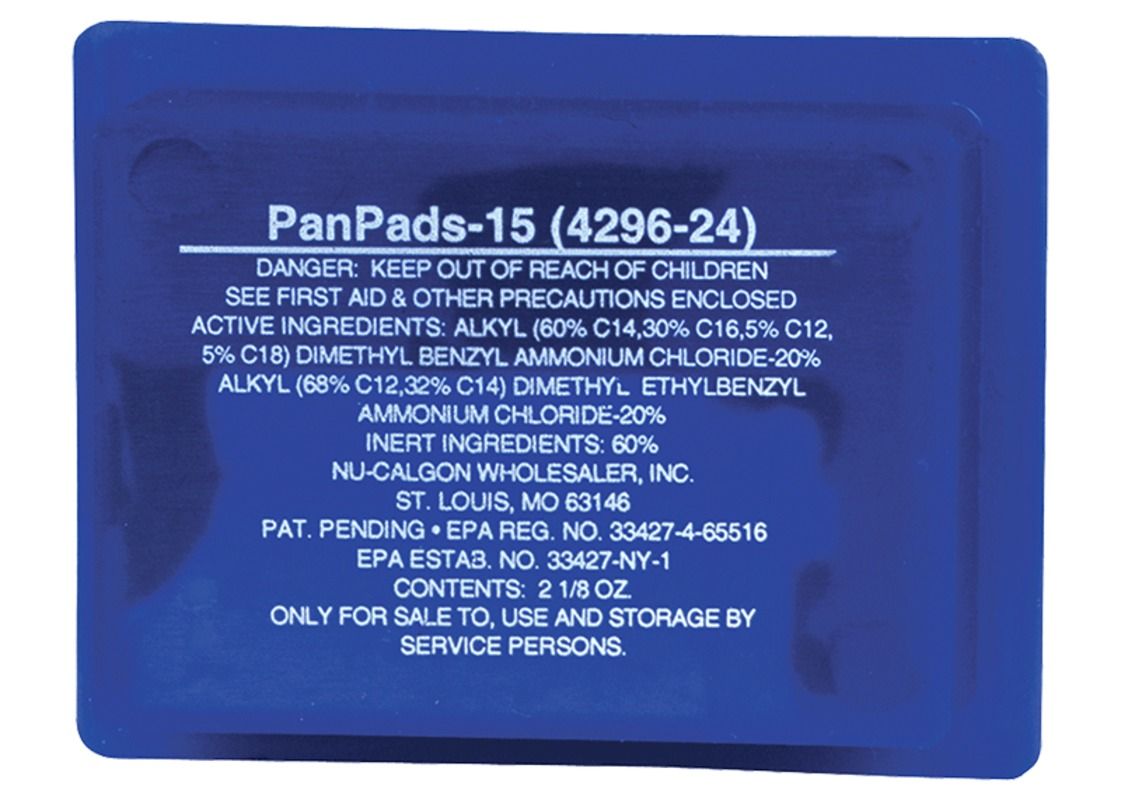 4296-24 Nu-Calgon Pan Pads-15 Ton 2-1/8 oz.