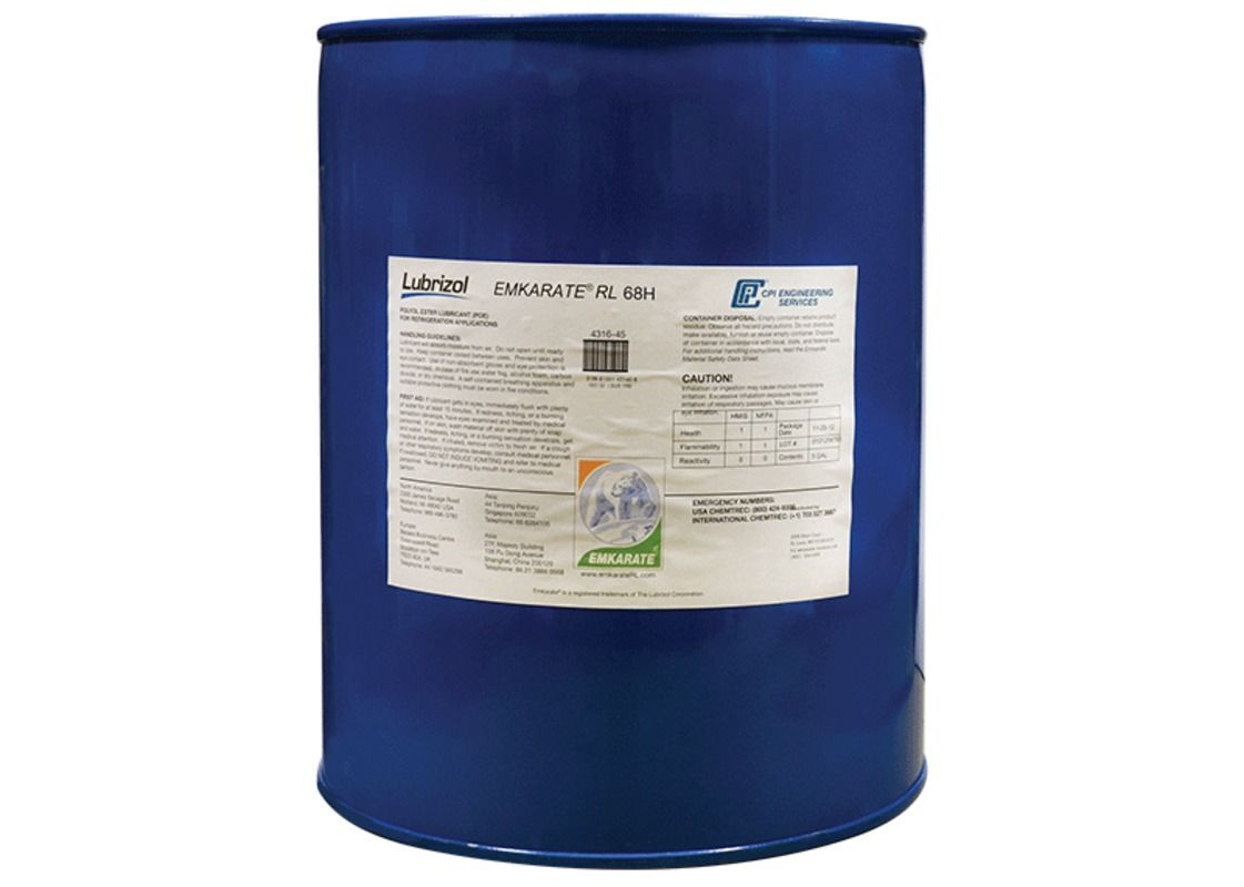 4316-45, Nu-Calgon, REFRIGERATION OIL, EMKARATE RL68H POE ISO 68 (300 SUS), 5-Gallon