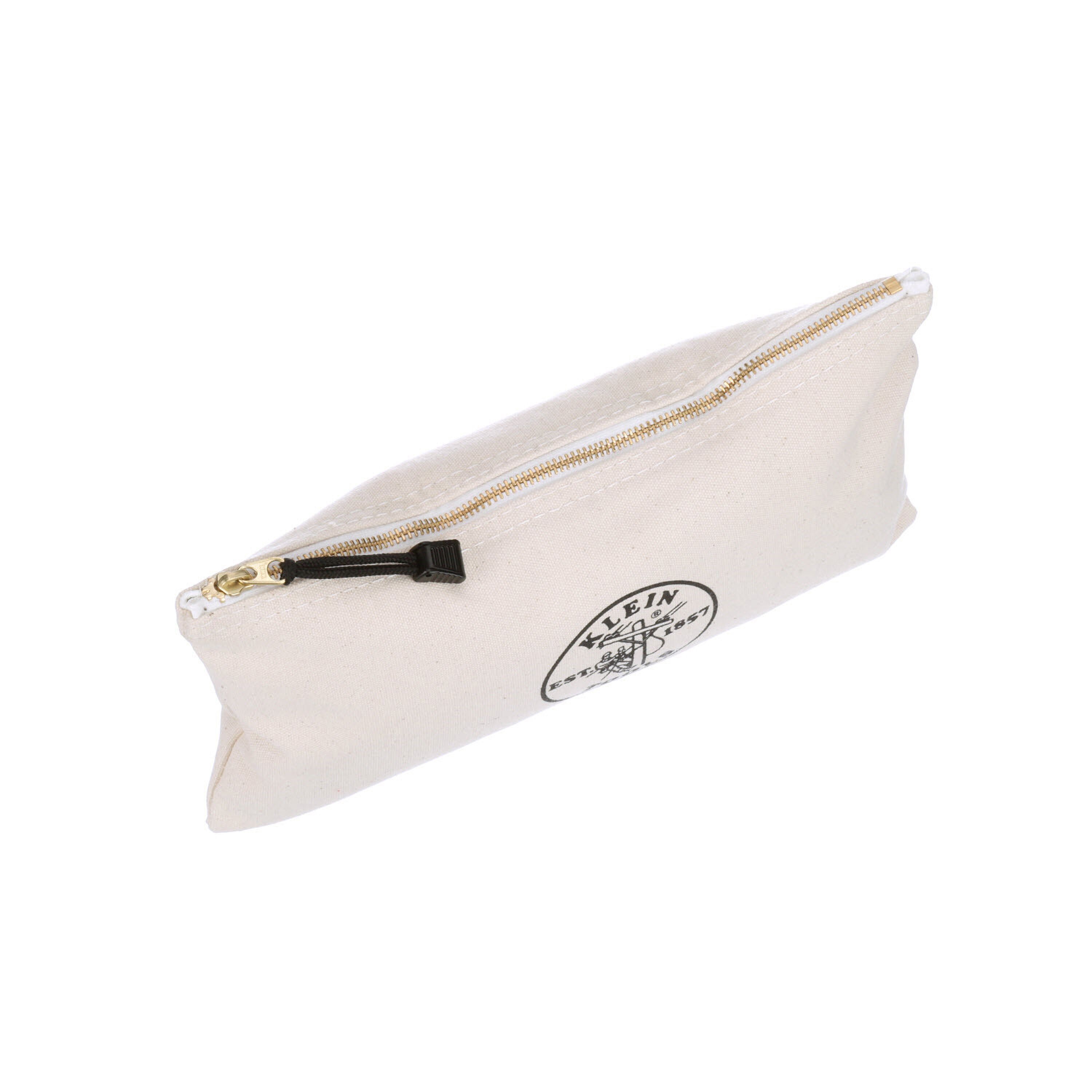 5139 Klein Tools Zipper Bag, Canvas Tool Pouch to 12.5 x 7 x 0.7 -Inch